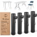 Folding Table Risers,Folding Table Leg Extenders,5-Levels Height Adjustable Risers for DIY & Back Pain Relief for Office,Dining,Standing Desk 4Pack Folding Table Risers,Folding Table Leg Extenders,5-Levels Height Adjustable Risers for DIY & Back Pain Relief for Office,Dining,Standing Desk 4Pack
