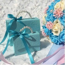 Elegant Handbag Design Favor Box (Tiffany Blue,Pink)