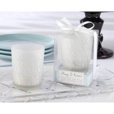 XO Glass Tealight Holders