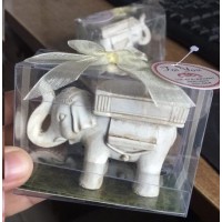 Lucky Ivory Elephant Candle Holders