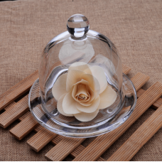 Glass Bell Jar With Fluted Base