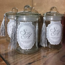 Personalized Glass Favor Jars