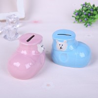 Baby Shoe Design Piggy Bank (Pink, Blue)