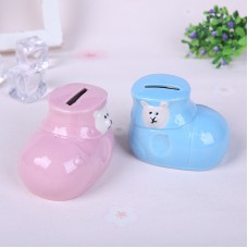 Baby Shoe Design Piggy Bank (Pink, Blue)