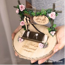 Personalized Forest Ring Pillow 