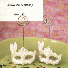 Mardi Gras Mask Place Card Holder Favors