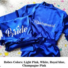 Personalized Bride & Bridesmaid Satin Robes
