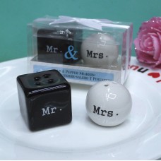 Ceramic Mr & Mrs Salt and Pepper Shakers