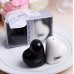 Ceramic Heart Shaped Salt & Pepper Shakers Ceramic Heart Shaped Salt & Pepper Shakers