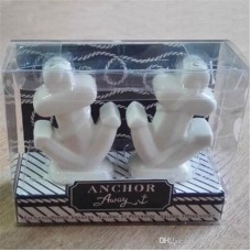 Ceramic Anchor Design Salt & Pepper Shaker Set