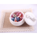 Ceramic Round Favor Boxes (Pink,White) Ceramic Round Favor Boxes (Pink,White)