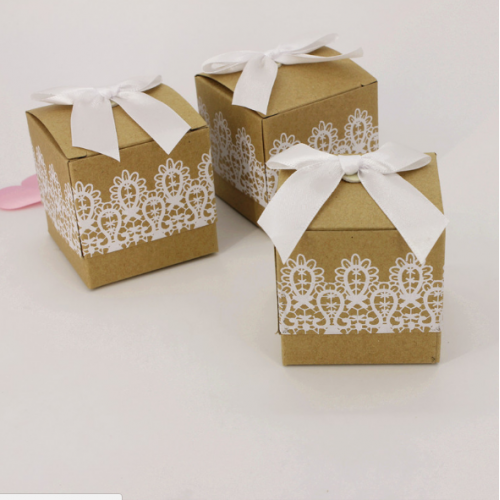 Lace Design Favor Boxes Lace Design Favor Boxes