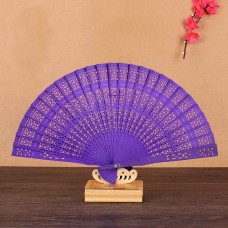 Personalized Sandalwood Hand Fans (Pink,Orange,Red,Purple,Black,Green)