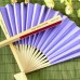 Personalized Purple Paper Hand Fans