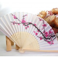 Personalized Plum Blossom Silk Hand Fans
