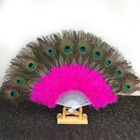 Feather Folding Dance Hand Fans