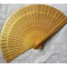 Personalized Golden Wooden Hand Fans Personalized Golden Wooden Hand Fans