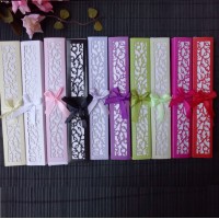 Personalized Silk Hand Fans With Laser Cut Boxes