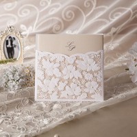 Elegant Laser Cut Invitation Card