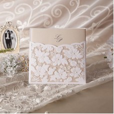 Elegant Laser Cut Invitation Card