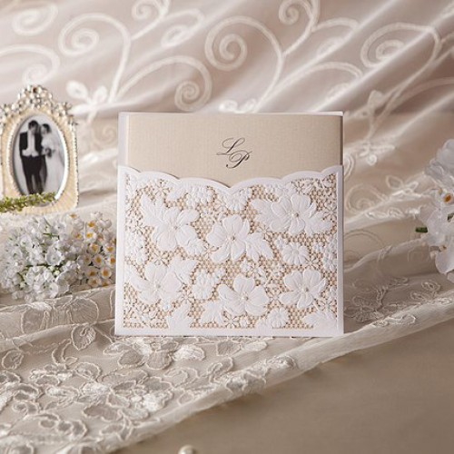 Elegant Laser Cut Invitation Card Elegant Laser Cut Invitation Card