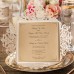 Laser Cut Invitations (White & Gold) Laser Cut Invitations (White & Gold)