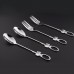 Gold Silver Spoon Fork Set