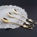 Gold Silver Spoon Fork Set