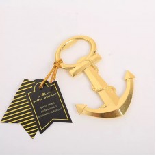 Gold Nautical Anchor Bottle Opener