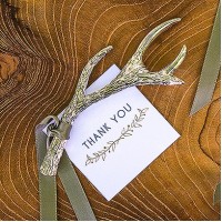 Silver Antler Bottle Opener Favors