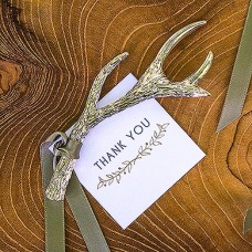 Silver Antler Bottle Opener Favors