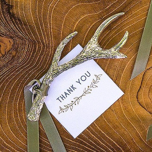 Silver Antler Bottle Opener Favors  Silver Antler Bottle Opener Favors