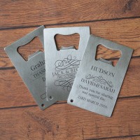 Personalized Credit Card Bottle Openers