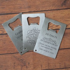 Personalized Credit Card Bottle Openers