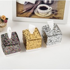 Glitter Favor Boxes (Gold,Silver,Color)