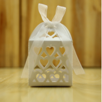 Laser Cut Heart Shaped Favor Boxes