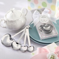 Heart Shaped Measuring Spoons Baby Shower Favor