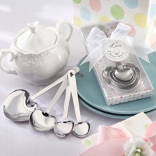 Heart Shaped Measuring Spoons Baby Shower Favor