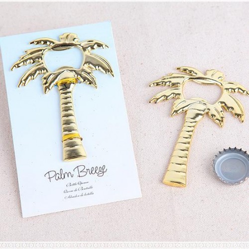 Gold Chrome Palm Tree Bottle Openers  Gold Chrome Palm Tree Bottle Openers
